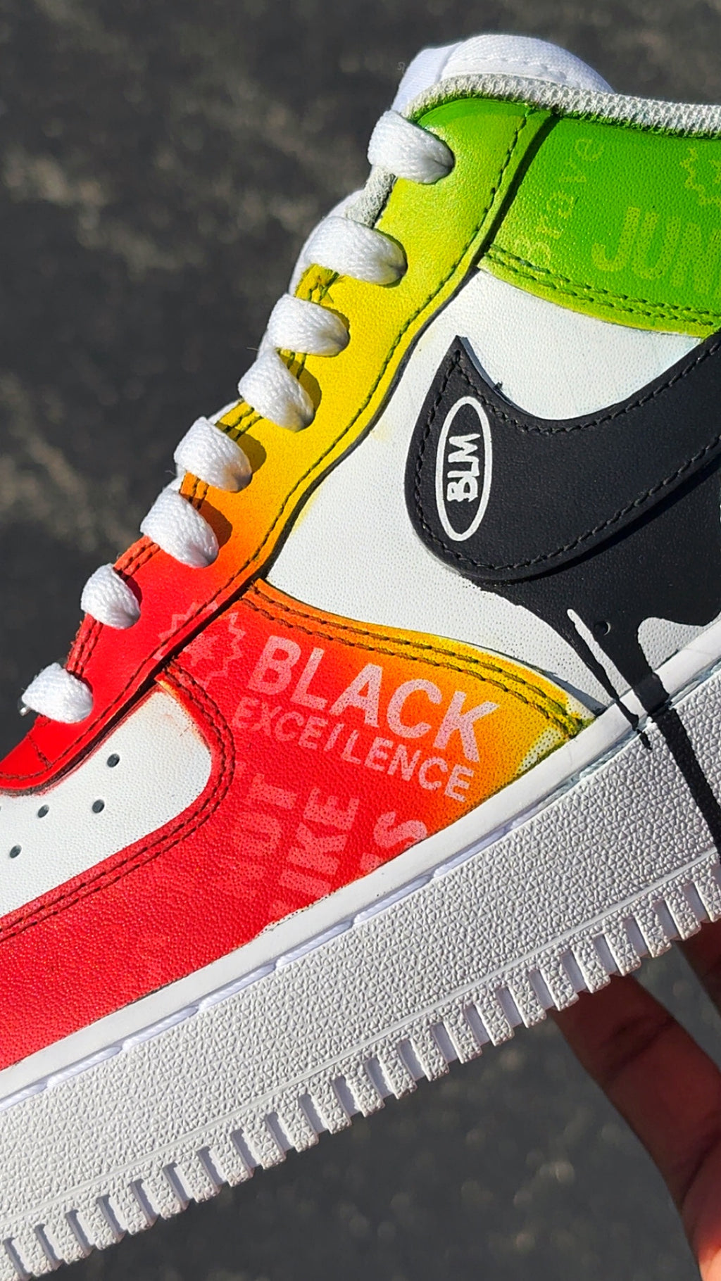 Custom Juneteenth AF1s