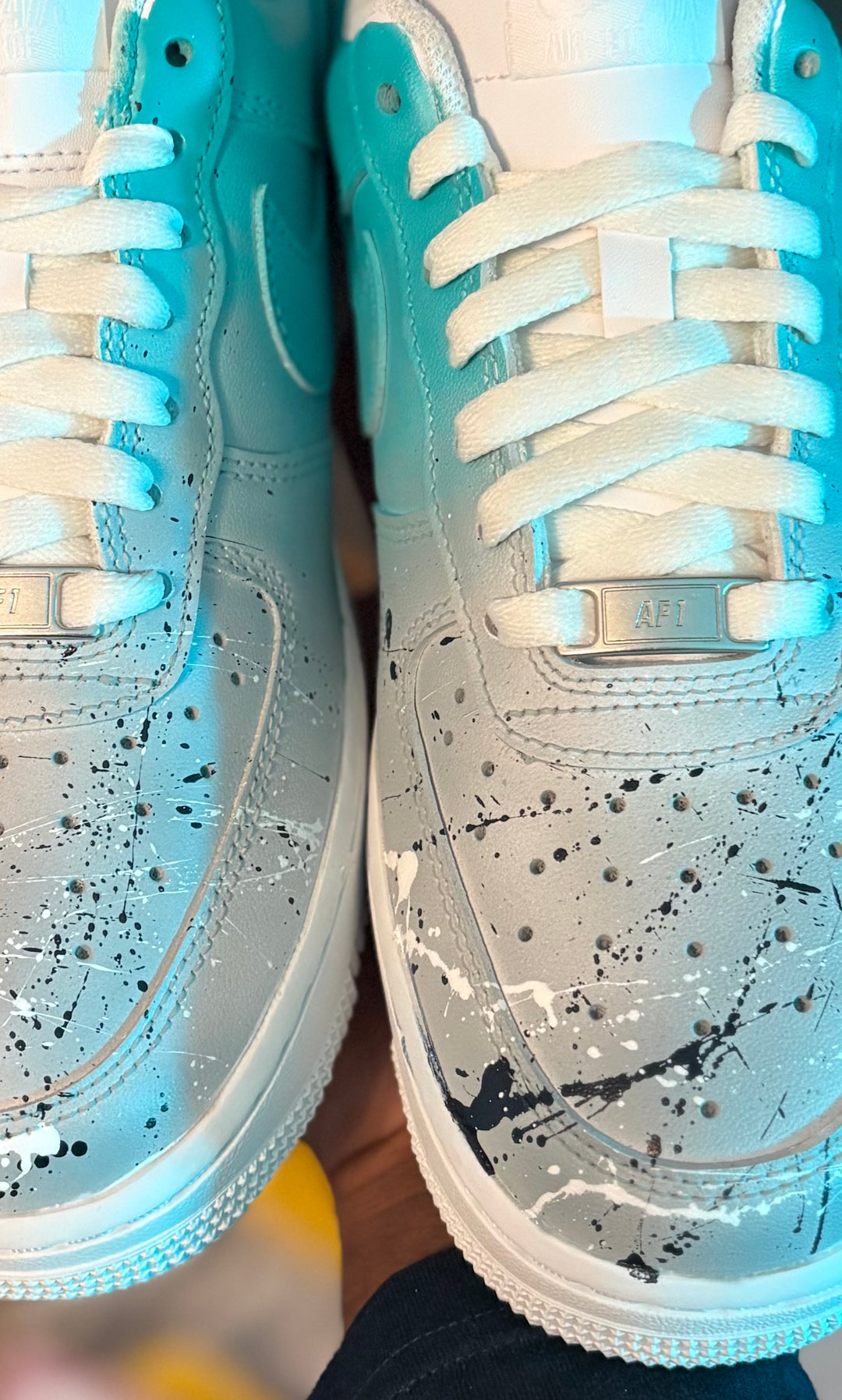 Custom Seattle Mariners AF1s