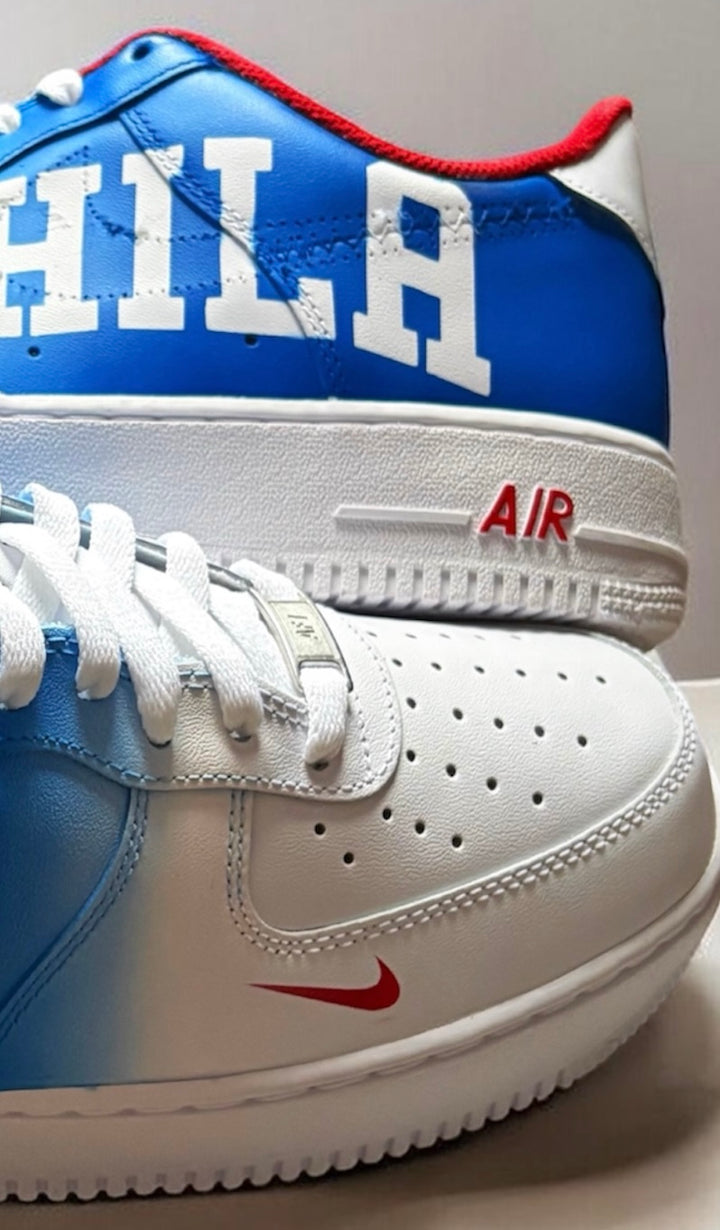 Custom 76ers AF1s