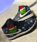 Custom Christmas Grinch AJ1s