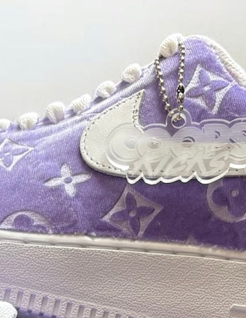 Custom Lavender LV Print AF1s