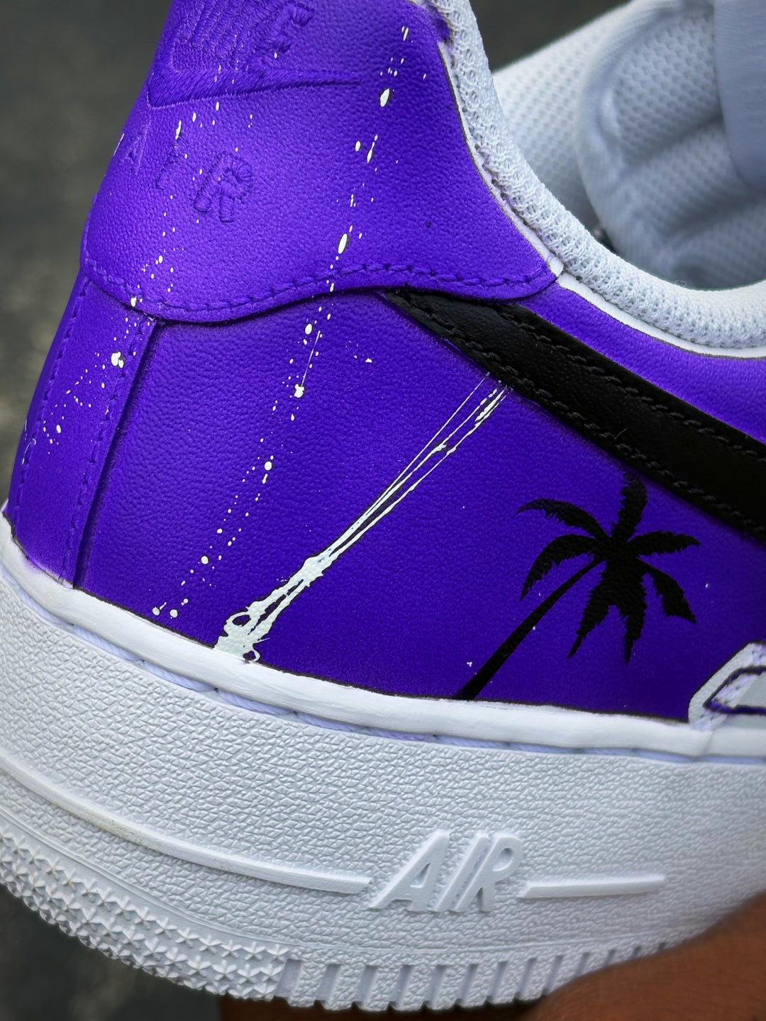 Custom LA Lakers AF1s