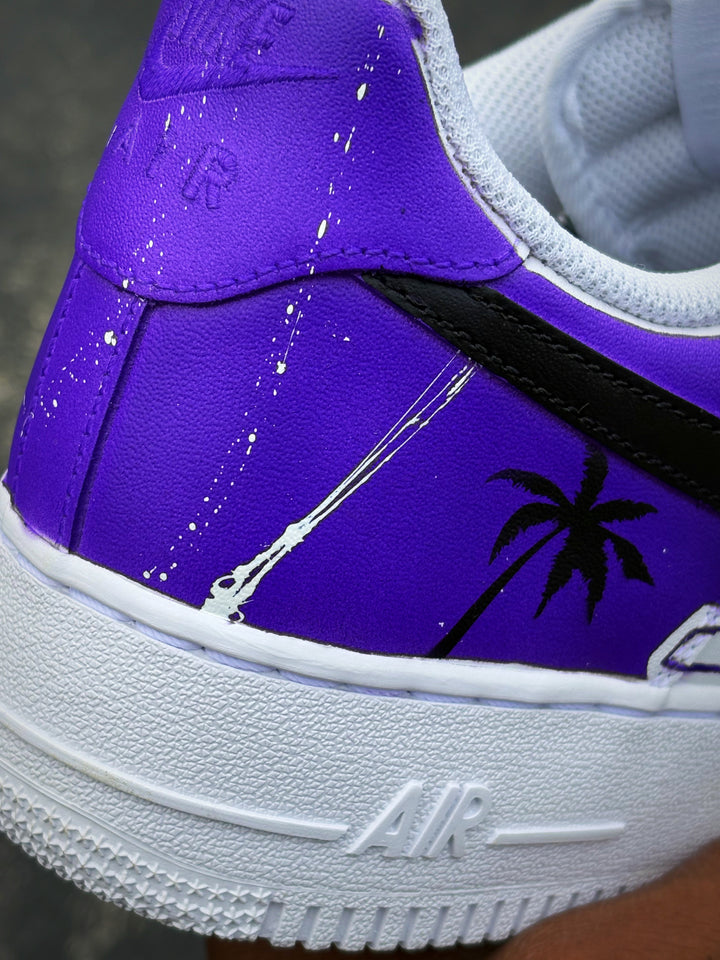 Custom LA Lakers AF1s