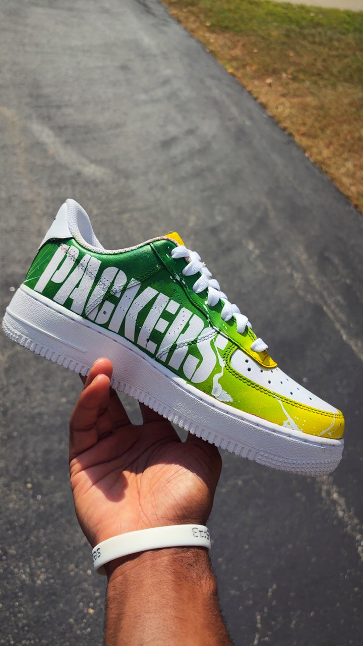 Custom Packers NFL AF1s