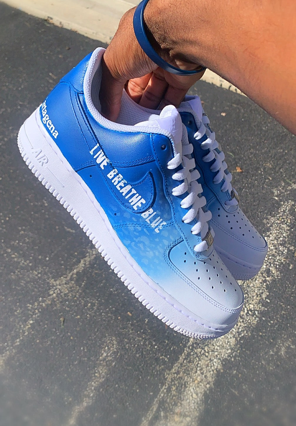 Custom LA Dodgers AF1s