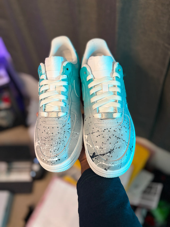 Custom Seattle Mariners AF1s
