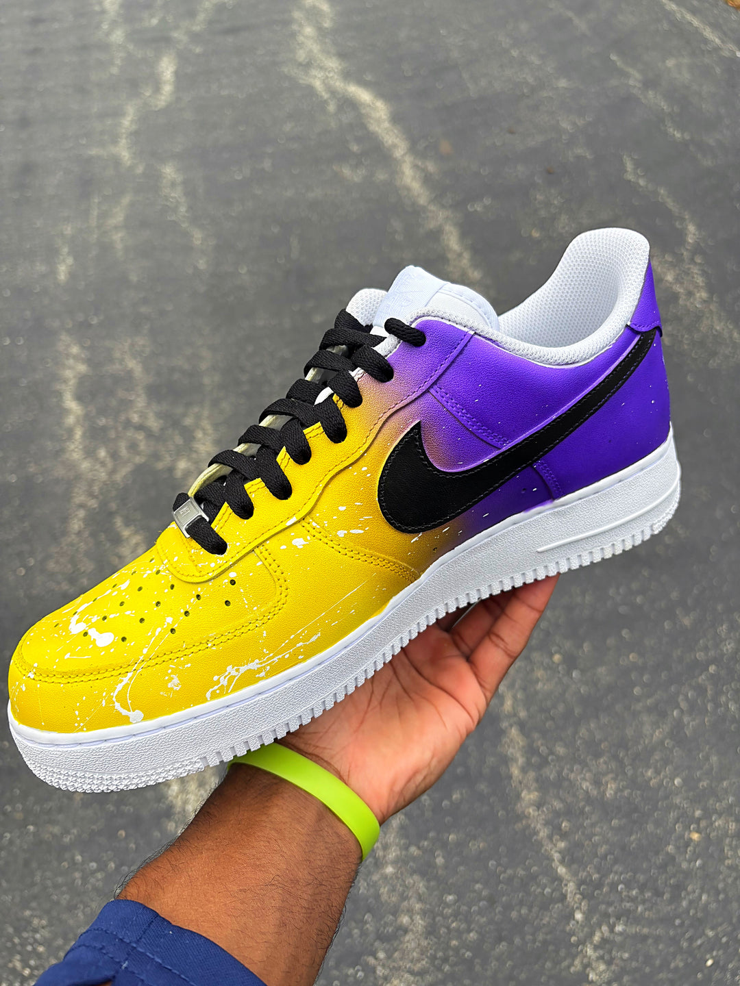 Custom LA Lakers AF1s