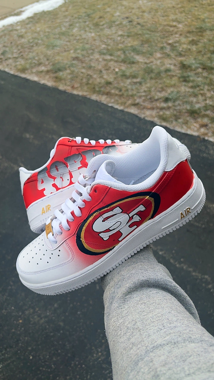Custom NFL 49ers AF1s