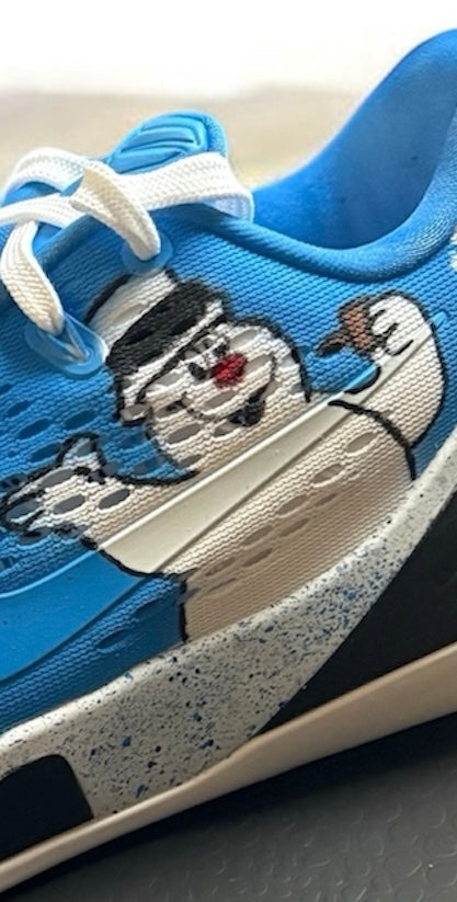 Custom basketball Frosty Themed Kobe 8s