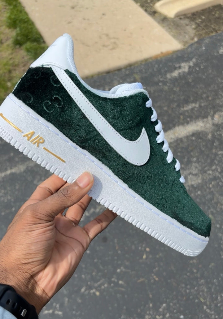 Custom Fabric Gucci print AF1s