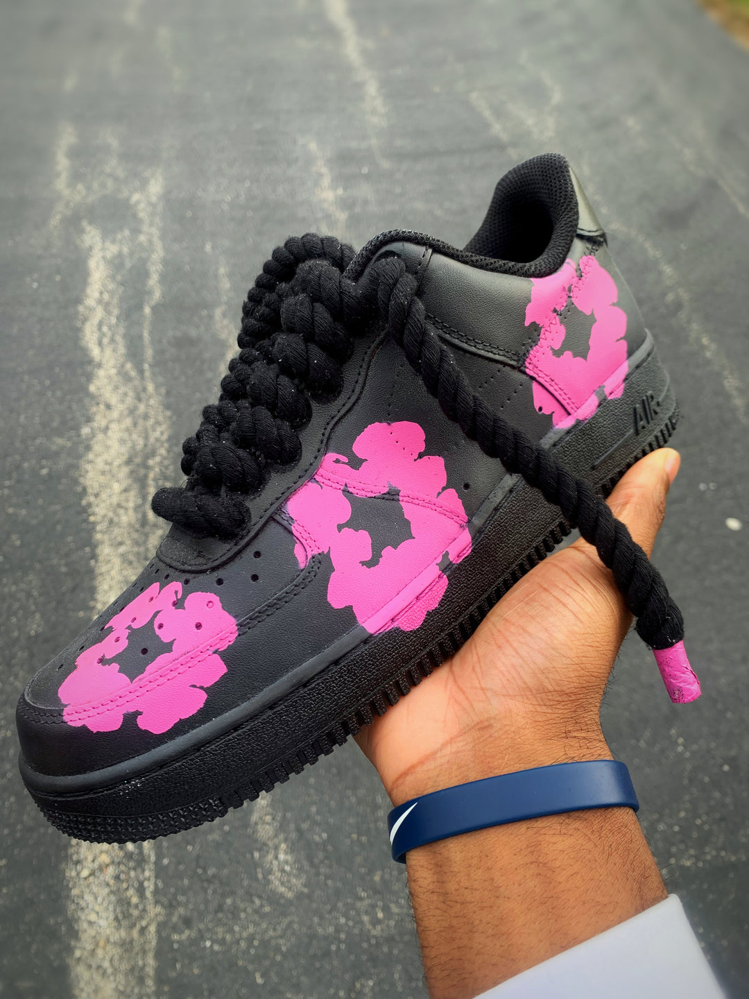 Pink denim tears AF1s
