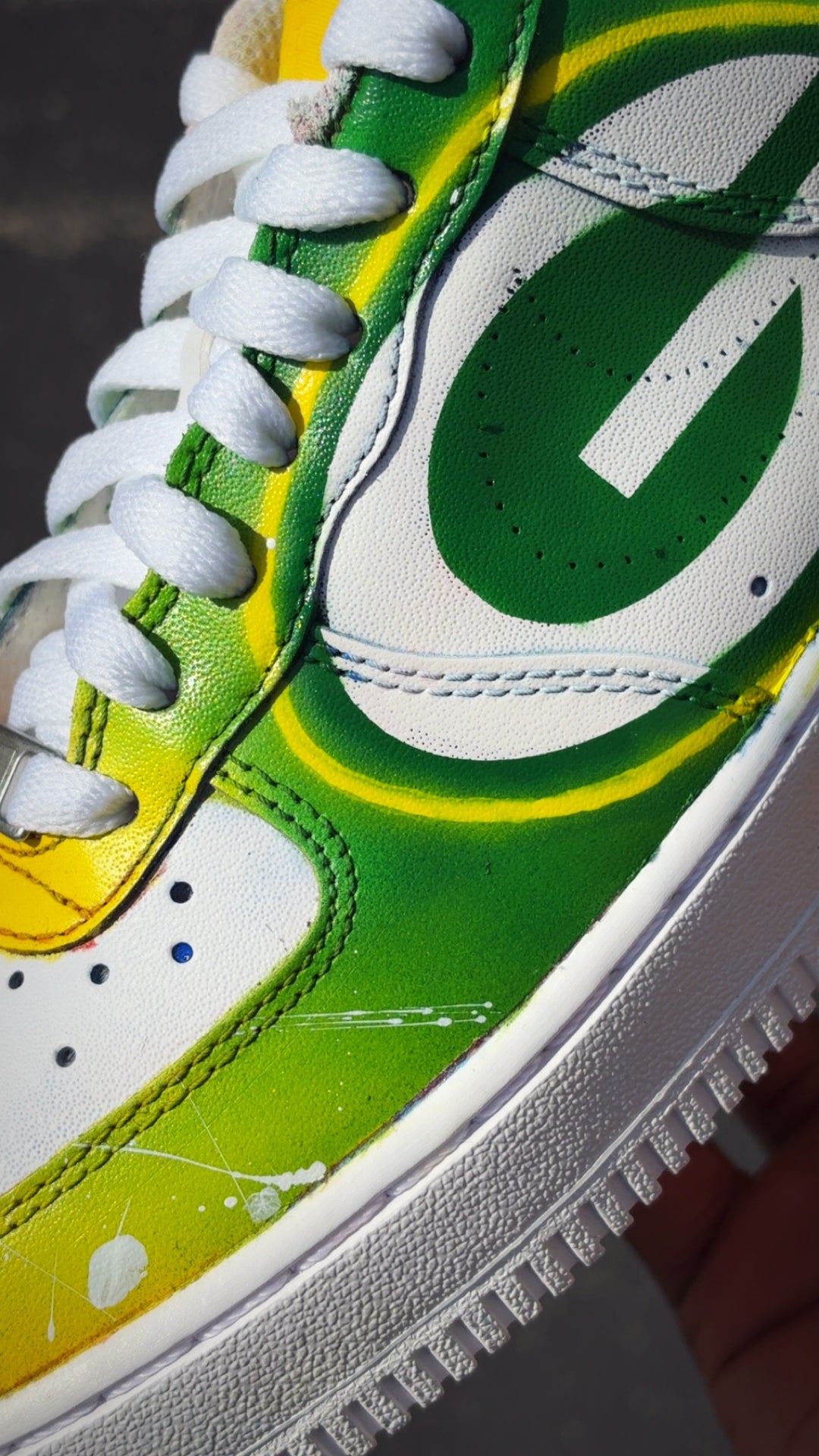 Custom Packers NFL AF1s