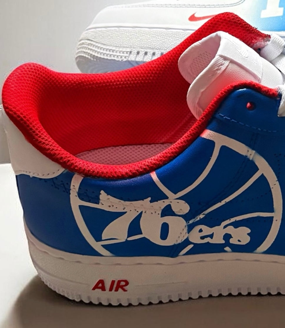 Custom 76ers AF1s