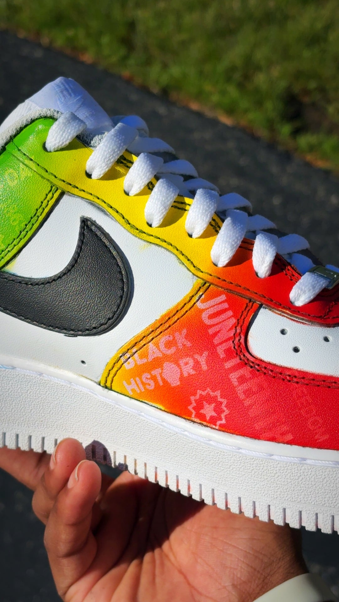 Custom Juneteenth AF1s