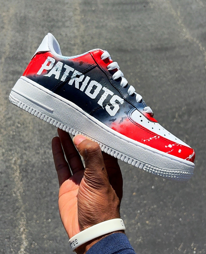 Custom NFL Patriots AF1s